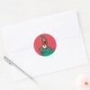 Scooby Doo Wrapped In Wreaths Classic Round Sticker