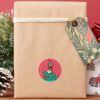 Scooby Doo Wrapped In Wreaths Classic Round Sticker