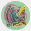 Scooby Doo Zoinks Punk Guitar Graphic Classic Round Sticker