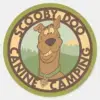 Scooby-Doo__Canine_Camping__Classic_Round_Sticker_1 Scooby Doo Canine Camping Classic Round Sticker