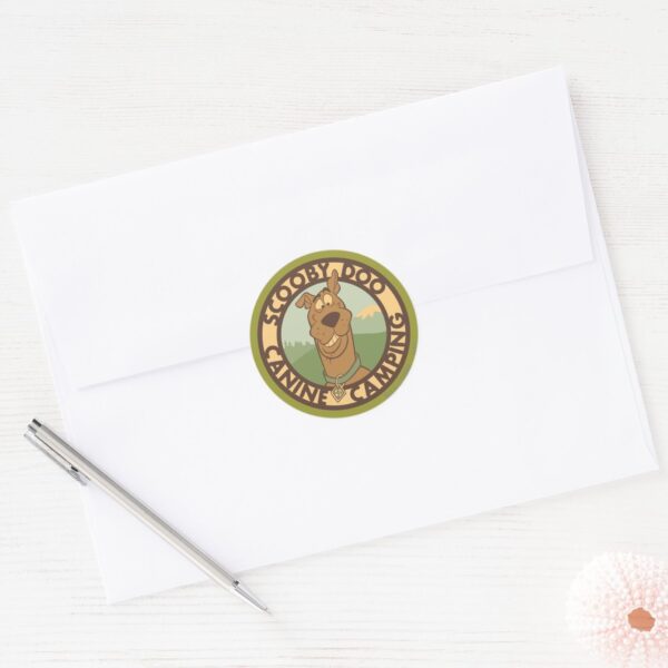 Scooby-Doo__Canine_Camping__Classic_Round_Sticker_3 Scooby Doo Canine Camping Classic Round Sticker