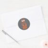 Scooby Doo Crazy Cool Headphone Graphic Classic Round Sticker
