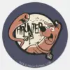 Scooby Doo Haunted Tails Classic Round Sticker