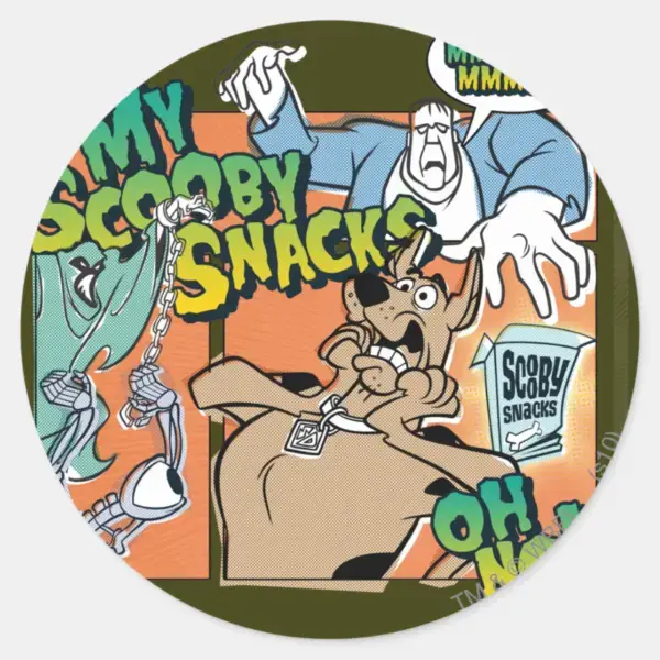 Scooby-Doo__My_Scooby_Snacks__Classic_Round_Sticker_1 Scooby Doo My Scooby Snacks Classic Round Sticker