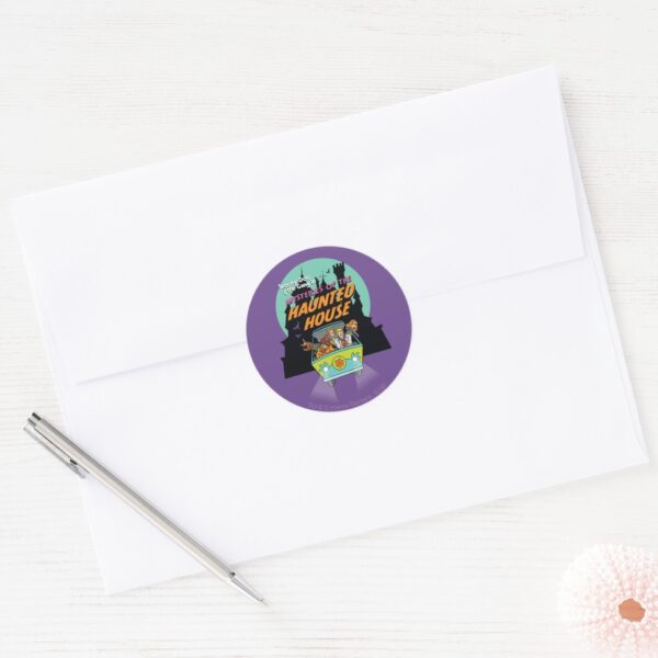 Scooby-Doo__Mysteries_Of_The_Haunted_House__Classic_Round_Sticker_3 Scooby Doo Mysteries Of The Haunted House Classic Round Sticker