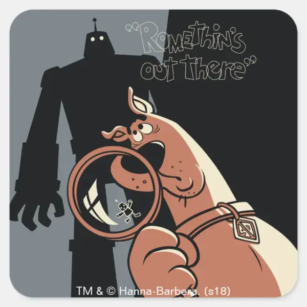 Scooby-Doo__Romethin's_Out_There__Square_Sticker_1 Scooby Doo Romethins Out There Square Sticker