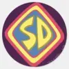 Scooby Doo SD Icon Classic Round Sticker