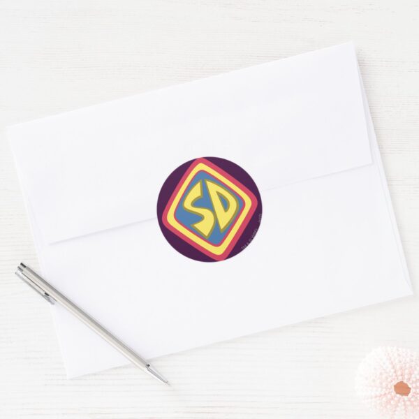 Scooby-Doo__SD__Icon_Classic_Round_Sticker_3 Scooby Doo SD Icon Classic Round Sticker
