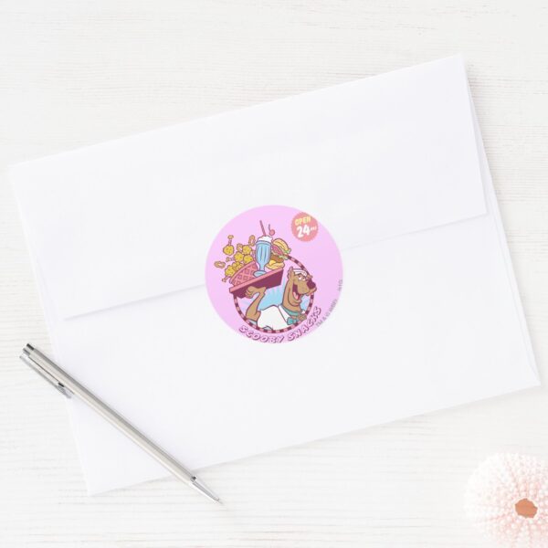 Scooby-Doo__Scooby_Snacks__Classic_Round_Sticker_3 Scooby Doo Scooby Snacks Classic Round Sticker