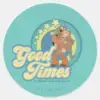Scooby Doo Shaggy Good Times At Crystal Cove HS Classic Round Sticker