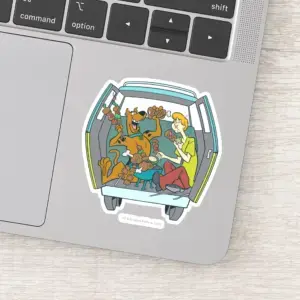 Scooby Doo Shaggy In Mystery Machine Sticker