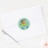 Scooby Doo The Gang Mystery Machine Classic Round Sticker 3