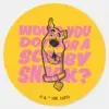 Scooby Doo Would You Do It For A Scooby Snack Classic Round Sticker