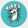 Scooby Doo Yikes Halftone Graphic Classic Round Sticker