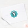 Scooby Doo Yikes Halftone Graphic Classic Round Sticker