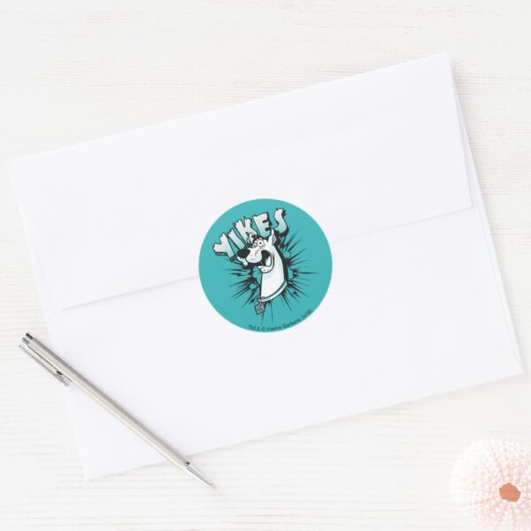 Scooby-Doo__Yikes!__Halftone_Graphic_Classic_Round_Sticker_3 Scooby Doo Yikes Halftone Graphic Classic Round Sticker