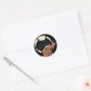 Scooby Doo Yikes Vampire Shadow Classic Round Sticker