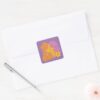 Scooby Doo Daphne Flower Portrait Square Sticker