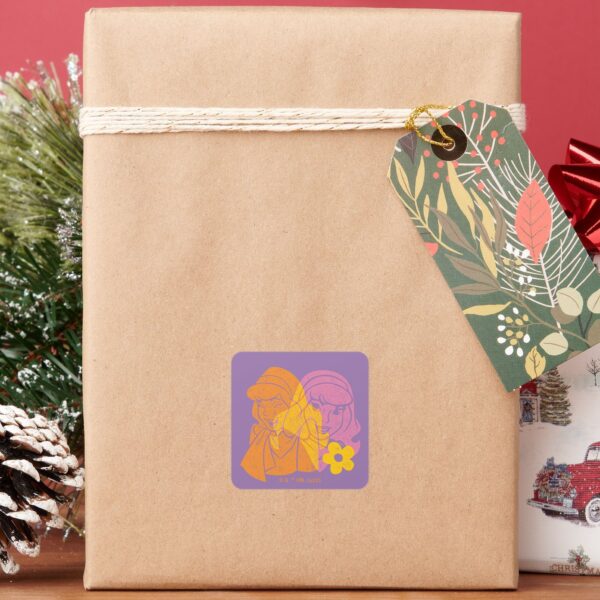 Scooby-Doo___Daphne_Flower_Portrait_Square_Sticker_6 Scooby Doo Daphne Flower Portrait Square Sticker