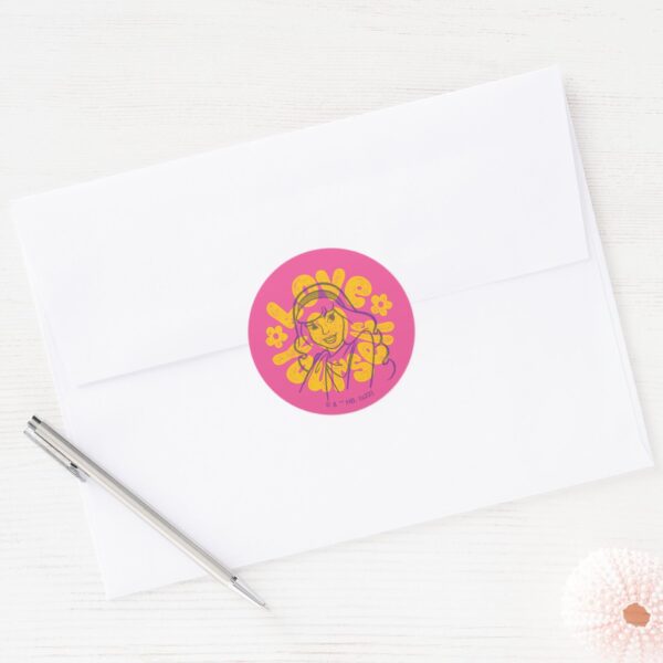 Scooby-Doo___Daphne_Love_Yourself_Classic_Round_Sticker_3 Scooby Doo Daphne Love Yourself Classic Round Sticker