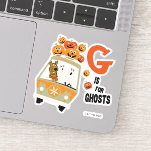 Scooby Doo G Is For Ghosts Sticker
