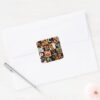 Scooby Doo Halloween Pattern Square Sticker