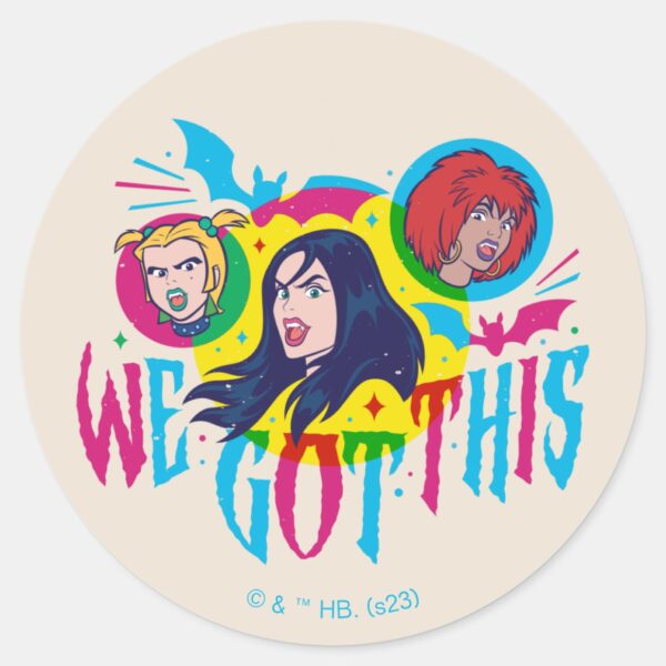 Scooby-Doo___Hex_Girls_We_Got_This_Classic_Round_Sticker_1 Scooby Doo Hex Girls We Got This Classic Round Sticker