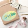 Scooby Doo Mystery Machine I Brake For Pizza Oval Sticker