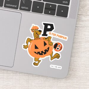 Scooby Doo P Is For Pumpkin Sticker