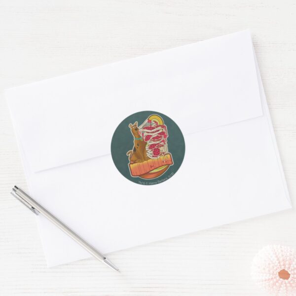 Scooby-Doo___Pile_of_Pizza__Munchies__Graphic_Classic_Round_Sticker_3 Scooby Doo Pile Of Pizza Munchies Graphic Classic Round Sticker