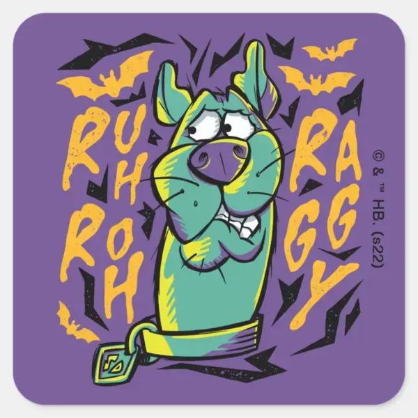 Scooby Doo Ruh Roh Raggy Square Sticker