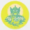 Scooby Doo Run Scoob Classic Round Sticker
