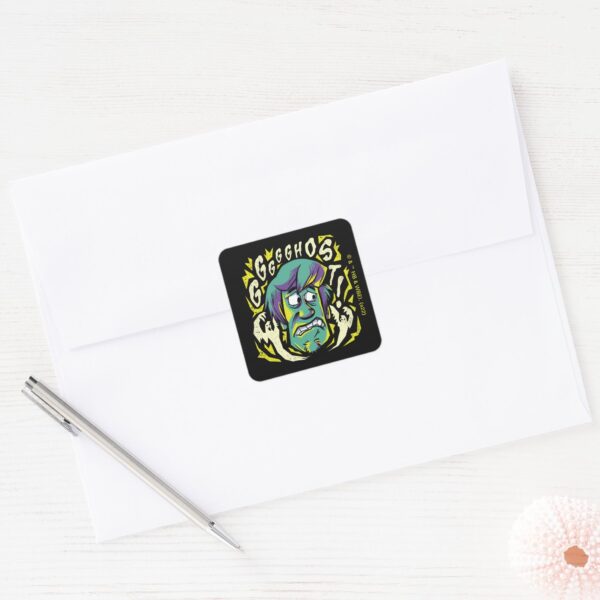Scooby-Doo___Scared_Shaggy_Square_Sticker_3 Scooby Doo Scared Shaggy Square Sticker