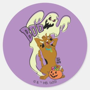 Scooby Doo Scooby Doo Boo Classic Round Sticker