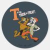 Scooby Doo T Is For Trick Or Treat Classic Round Sticker