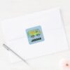 Scooby Doo The Mystery Machine Add Your Name Square Sticker