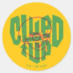 Scooby Doo Velma Clued Up Classic Round Sticker