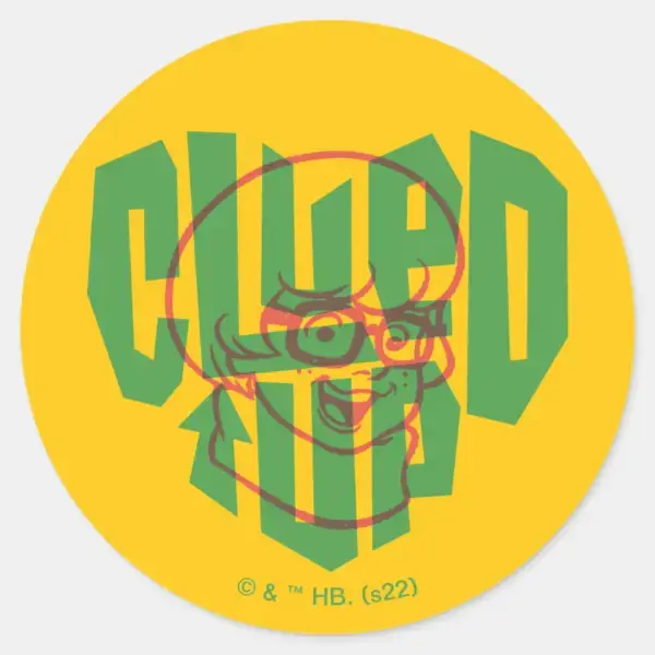 Scooby-Doo___Velma_Clued_Up_Classic_Round_Sticker_1 Scooby Doo Velma Clued Up Classic Round Sticker