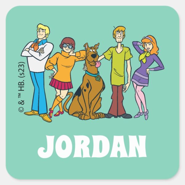 Scooby-Doo___Whole_Gang_14_Mystery_Inc_Square_Sticker_1 Scooby Doo Whole Gang 14 Mystery Inc Square Sticker