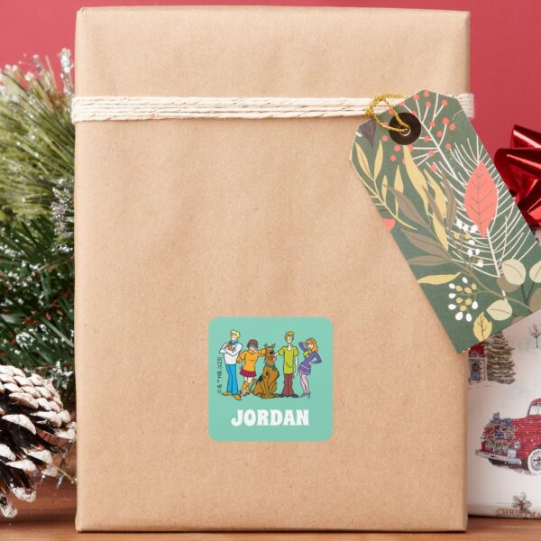 Scooby-Doo___Whole_Gang_14_Mystery_Inc_Square_Sticker_6 Scooby Doo Whole Gang 14 Mystery Inc Square Sticker