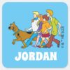 Scooby Doo Whole Gang 18 Add Your Name Square Sticker