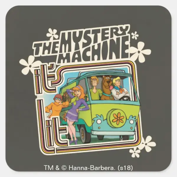 Scooby-Doo____It's_Lit__Mystery_Machine_Graphic_Square_Sticker_1 Scooby Doo Its Lit Mystery Machine Graphic Square Sticker