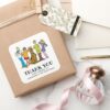 Scooby Doo And The Gang Birthday Thank You Square Sticker
