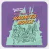 Scooby Doo And The Gang Haunted House Square Sticker