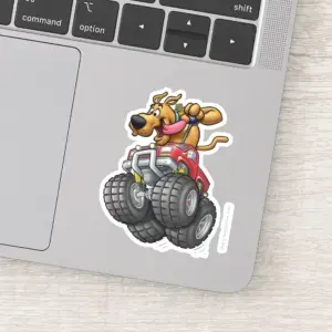 Scooby Doo Monster Truck Sticker