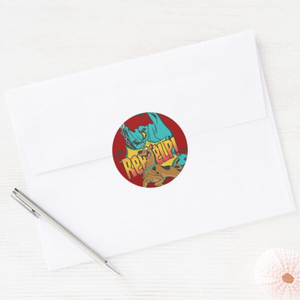 Scooby_Doo__Reeeelp!__Classic_Round_Sticker_3 Scooby Doo Reeeelp Classic Round Sticker