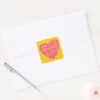 Scooby Dooby Doo Heart Square Sticker