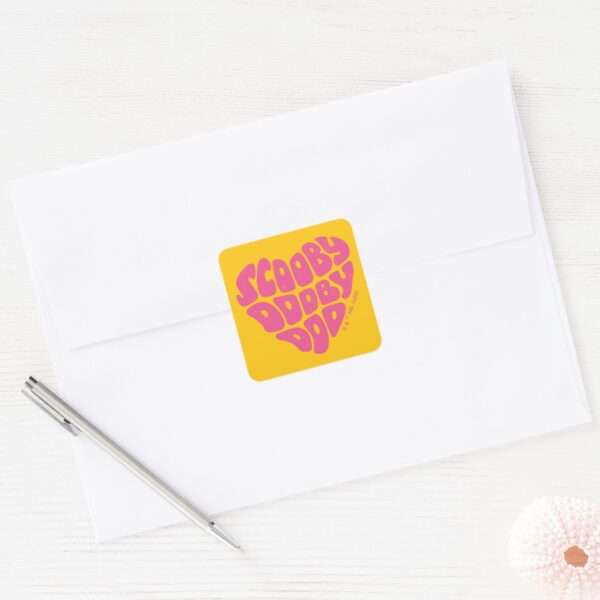Scooby_Dooby_Doo_Heart_Square_Sticker_3 Scooby Dooby Doo Heart Square Sticker