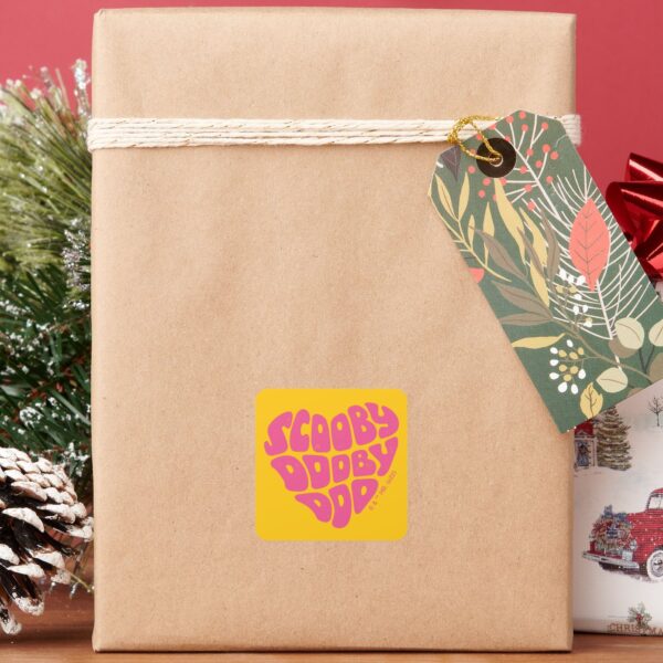 Scooby_Dooby_Doo_Heart_Square_Sticker_6 Scooby Dooby Doo Heart Square Sticker