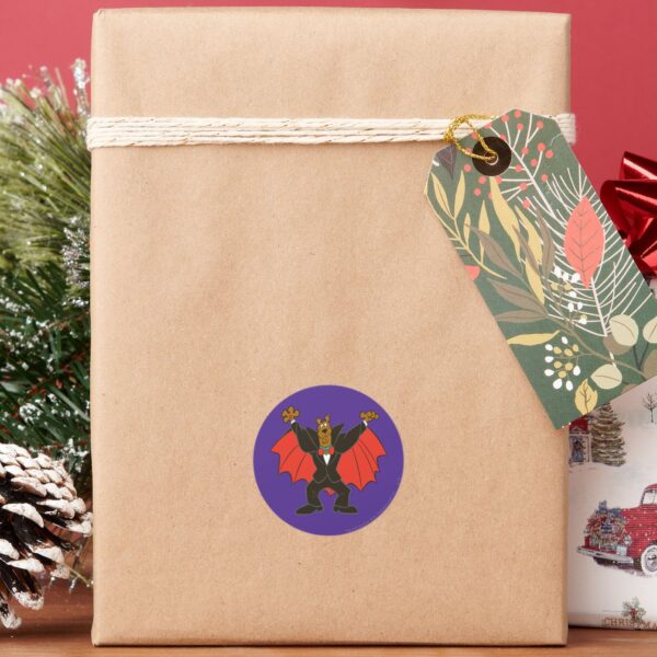 Scooby_Dracula_Classic_Round_Sticker_6 Scooby Dracula Classic Round Sticker